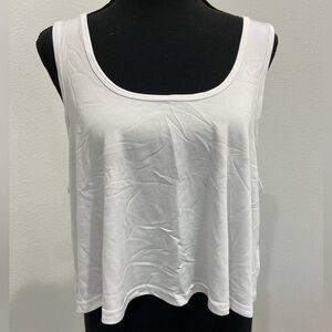 Fabletics cropped white tank